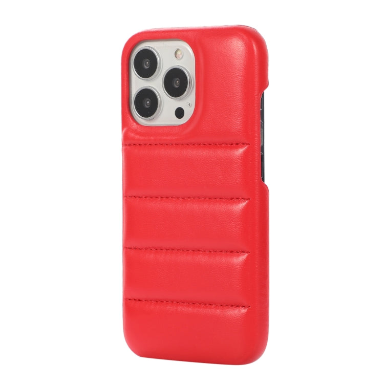 For iPhone 15 Pro Down Jacket Airbag Shockproof Phone Case(Red) - iPhone 15 Pro Cases by PMC TechLife | Online Shopping South Africa | PMC TechLife | Buy Now Pay Later Mobicred