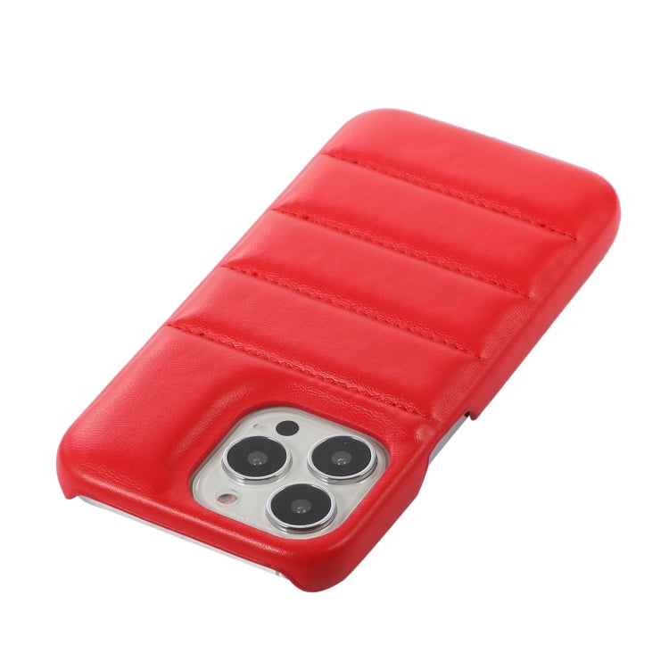 For iPhone 15 Pro Down Jacket Airbag Shockproof Phone Case(Red) - iPhone 15 Pro Cases by PMC TechLife | Online Shopping South Africa | PMC TechLife | Buy Now Pay Later Mobicred