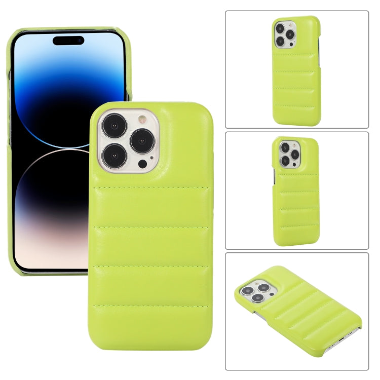 For iPhone 15 Pro Down Jacket Airbag Shockproof Phone Case(Teal) - iPhone 15 Pro Cases by PMC TechLife | Online Shopping South Africa | PMC TechLife | Buy Now Pay Later Mobicred