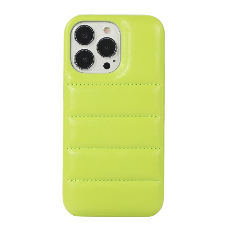 For iPhone 15 Pro Down Jacket Airbag Shockproof Phone Case(Teal) - iPhone 15 Pro Cases by PMC TechLife | Online Shopping South Africa | PMC TechLife | Buy Now Pay Later Mobicred