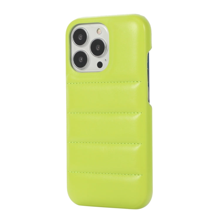 For iPhone 15 Pro Down Jacket Airbag Shockproof Phone Case(Teal) - iPhone 15 Pro Cases by PMC TechLife | Online Shopping South Africa | PMC TechLife | Buy Now Pay Later Mobicred