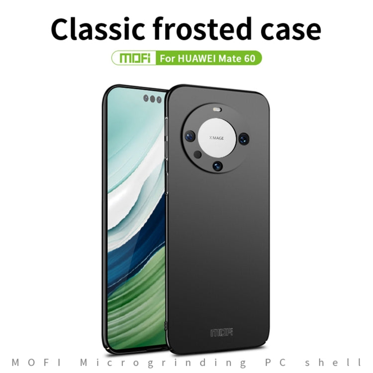 For Huawei Mate 60 MOFI Micro-Frosted PC Ultra-thin Hard Phone Case(Blue) - Huawei Cases by MOFI | Online Shopping South Africa | PMC TechLife | Buy Now Pay Later Mobicred