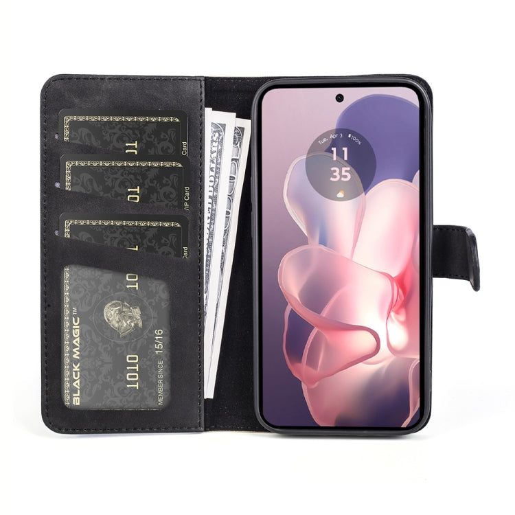 For Motolora Moto G Power 5G 2024 Stitching Horizontal Flip Leather Phone Case(Black) - Motorola Cases by PMC Jewellery | Online Shopping South Africa | PMC Jewellery | Buy Now Pay Later Mobicred