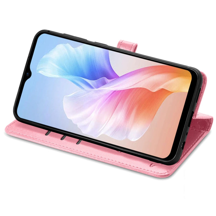 For DOOGEE X98 Pro / X98 Cat and Dog Embossed Leather Phone Case(Pink) - free shipping - PMC TechLife - Order now!