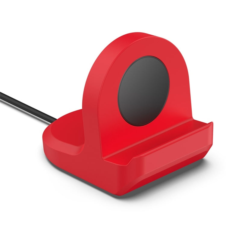 For Samsung Galaxy Watch6 / Watch6 Classic / Watch5 / Watch5 Pro JUNSUNMAY Silicone Charger Stand Non-Slip Base(Red) - free shipping - PMC TechLife - Order now!