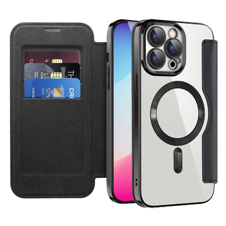 For iPhone 16e Shield MagSafe RFID Anti-theft Leather Phone Case(Dark Blue) - iPhone 16e Cases by PMC TechLife | Online Shopping South Africa | PMC TechLife | Buy Now Pay Later Mobicred
