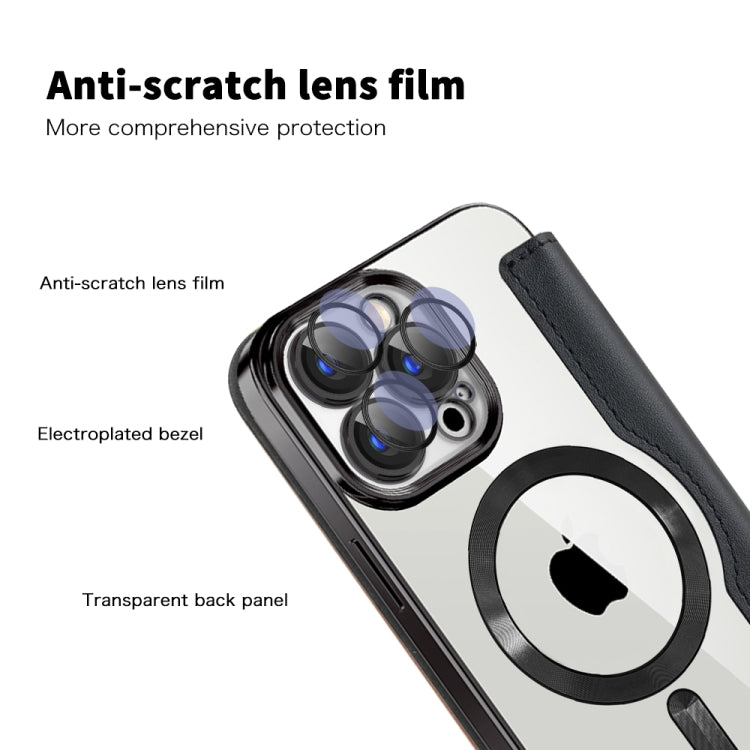 For iPhone 16e Shield MagSafe RFID Anti-theft Leather Phone Case(Green) - iPhone 16e Cases by PMC TechLife | Online Shopping South Africa | PMC TechLife | Buy Now Pay Later Mobicred