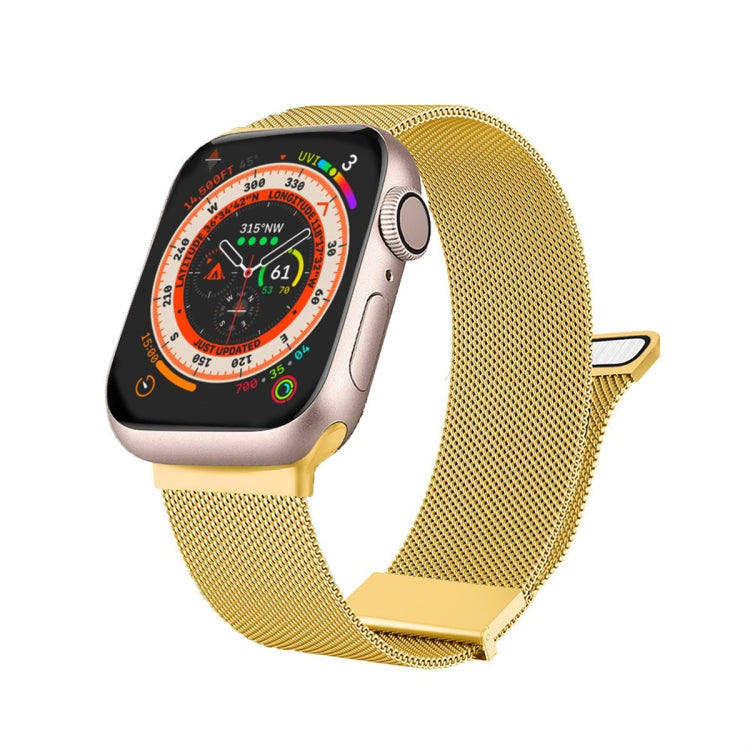 For Apple Watch 5 40mm Milan Double Magnetic Steel Mesh Watch Band(Gold) - free shipping - PMC TechLife - Order now!