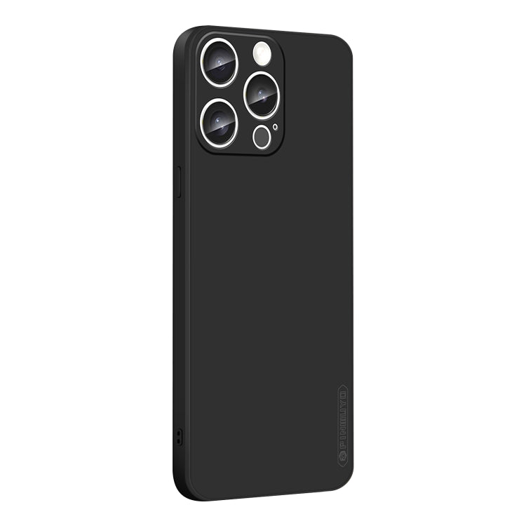 For iPhone 16 Pro Max PINWUYO Sense Series Liquid Silicone TPU Phone Case(Black) - iPhone 16 Pro Max Cases by PINWUYO | Online Shopping South Africa | PMC TechLife | Buy Now Pay Later Mobicred