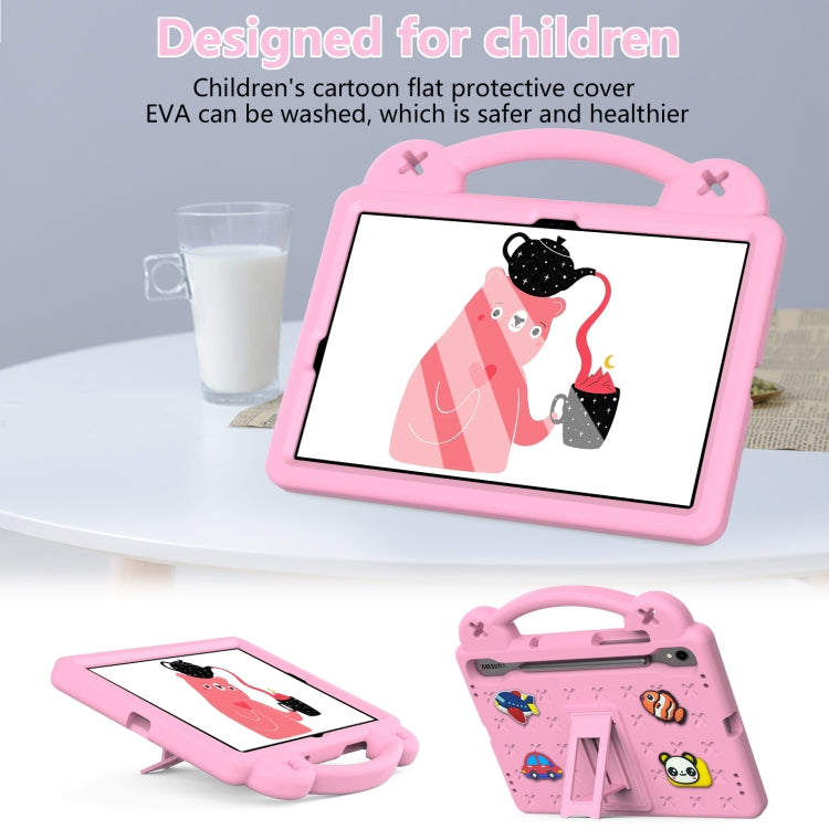 For Samsung Galaxy Tab S9 FE / X510N Handle Kickstand Children EVA Shockproof Tablet Case(Pink) - Galaxy Tab S9 FE by PMC TechLife | Online Shopping South Africa | PMC TechLife