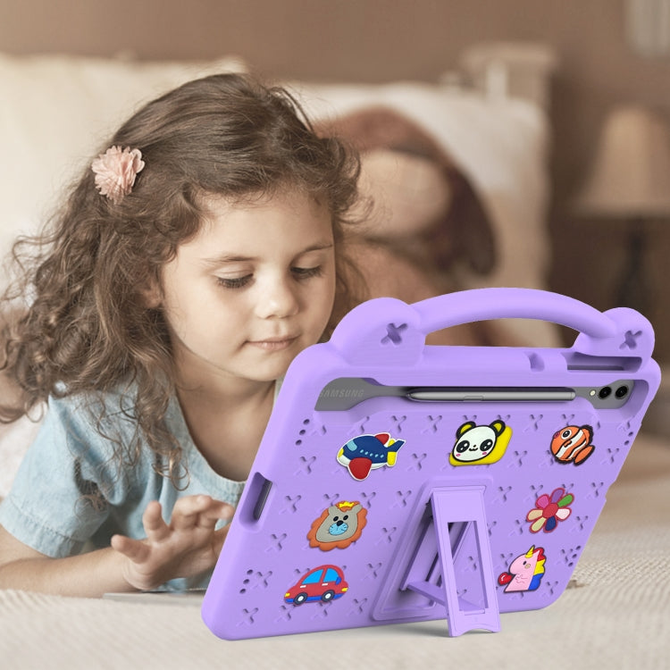 For Samsung Galaxy Tab S9+ 12.4 X810 Handle Kickstand Children EVA Shockproof Tablet Case(Light Purple) - free shipping - PMC Jewellery - Order now!