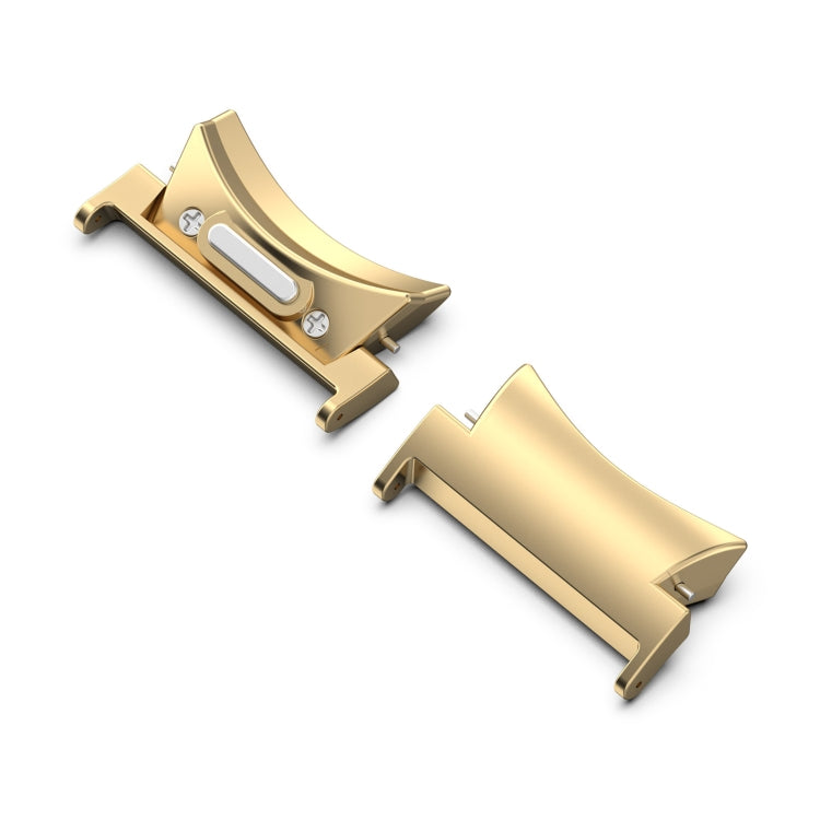 For Samsung Galaxy Watch4 / 4 Classic 46mm 22mm 1 Pair Button Style Curved Metal Watch Band Connector(Gold) - free shipping - PMc TechLife - Order now!