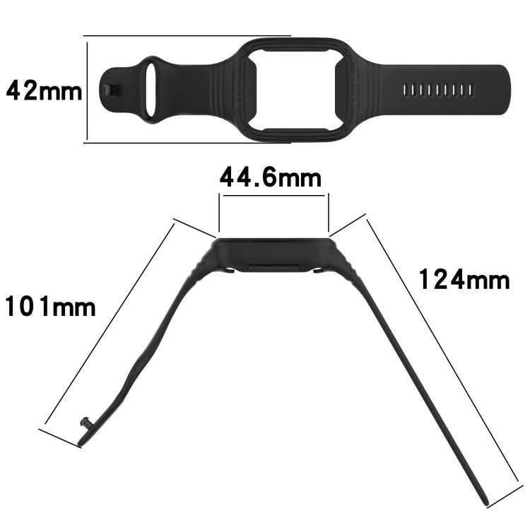 For Redmi Watch 3 Active Integrated Fully Enclosed Silicone Watch Band(Ivory White) - Watch Bands by PMC TechLife | Online Shopping South Africa | PMC TechLife | Buy Now Pay Later Mobicred