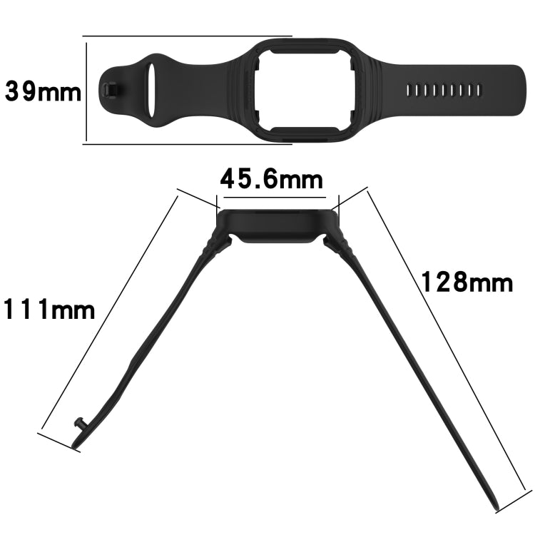 For Redmi Watch 3 Integrated Fully Enclosed Silicone Watch Band(Ink Blue) - Watch Bands by PMC TechLife | Online Shopping South Africa | PMC TechLife | Buy Now Pay Later Mobicred