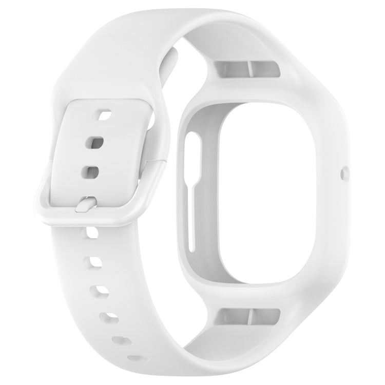 For Honor Watch 4 Integrated Fully Enclosed Silicone Watch Band(White) - Watch Bands by PMC TechLife | Online Shopping South Africa | PMC TechLife