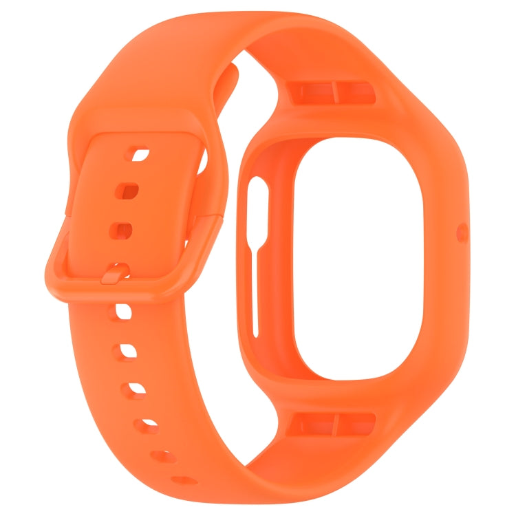 For Honor Watch 4 Integrated Fully Enclosed Silicone Watch Band(Orange) - Watch Bands by PMC TechLife | Online Shopping South Africa | PMC TechLife