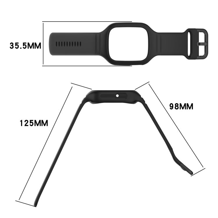 For Honor Watch 4 Integrated Fully Enclosed Silicone Watch Band(White) - Watch Bands by PMC TechLife | Online Shopping South Africa | PMC TechLife