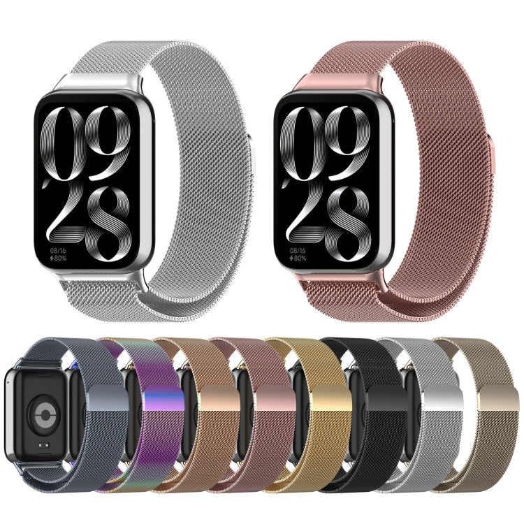 For Xiaomi Mi Band 8 Pro Milan Magnetic Steel Mesh Watch Band(Silver) - Watch Bands by PMC TechLife | Online Shopping South Africa | PMC TechLife