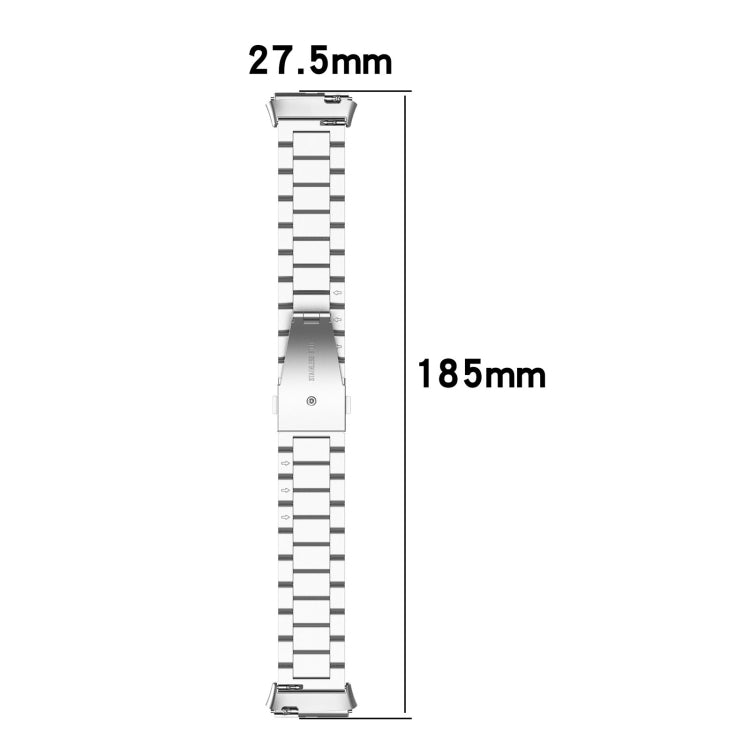 For Redmi Watch 3 Lite Three Bead Stainless Steel Metal Watch Band(Rose Gold) - free shipping - PMC TechLife - Order now!