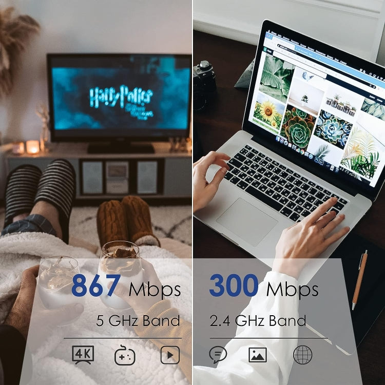 WAVLINK WN531P3 WAN / LAN Port Signal Booster Wireless Repeater AC1200 Wireless Routers, Plug:US Plug - Wireless Routers by PMC Jewellery | Online Shopping South Africa | PMC Jewellery | Buy Now Pay Later Mobicred