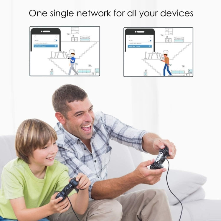 WAVLINK WN551K2 2pcs AC3000 WiFi Wireless Repeater Built-in Antenna Tri-Band Mesh Wireless Router, Plug:AU Plug - free shipping - PMC TechLife - Order now!