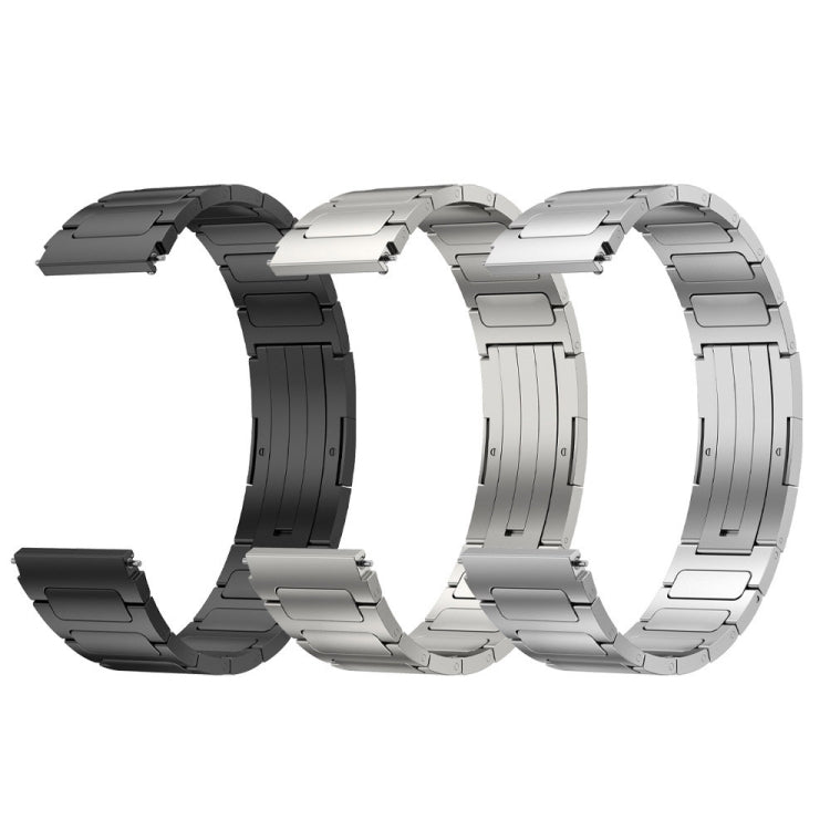 For Xiaomi Watch S2 42mm 22mm I-Shaped Titanium Alloy Watch Band(Sliver) - Watch Bands by PMC TechLife | Online Shopping South Africa | PMC TechLife