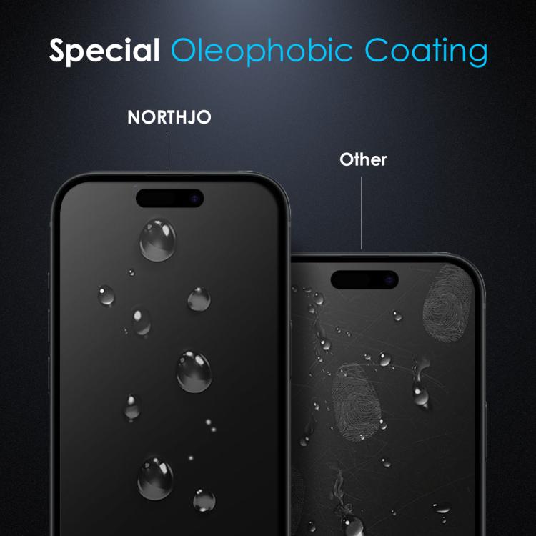 For iPhone 16 Pro Max NORTHJO A++ 0.3mm 28 Degree Privacy Screen Tempered Glass Film - iPhone 16 Pro Max Tempered Glass by NORTHJO | Online Shopping South Africa | PMC TechLife | Buy Now Pay Later Mobicred