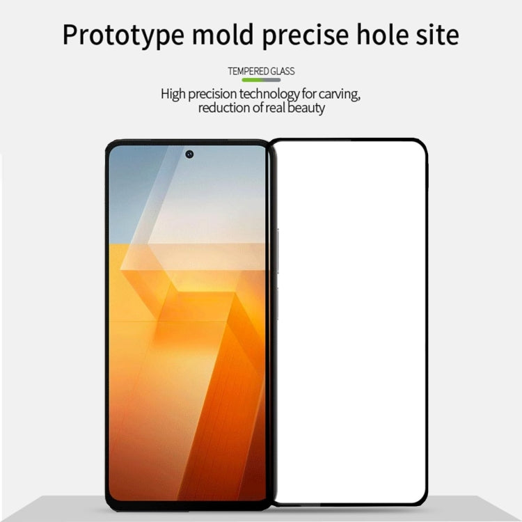 For vivo iQOO Z9 PINWUYO 9H 2.5D Full Screen Tempered Glass Film(Black) - vivo Tempered Glass by PINWUYO | Online Shopping South Africa | PMC TechLife | Buy Now Pay Later Mobicred