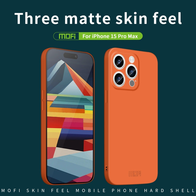For iPhone 15 Pro Max MOFI Qin Series Skin Feel All-inclusive PC Phone Case(Black) - free shipping - PMC TechLife - Order now!