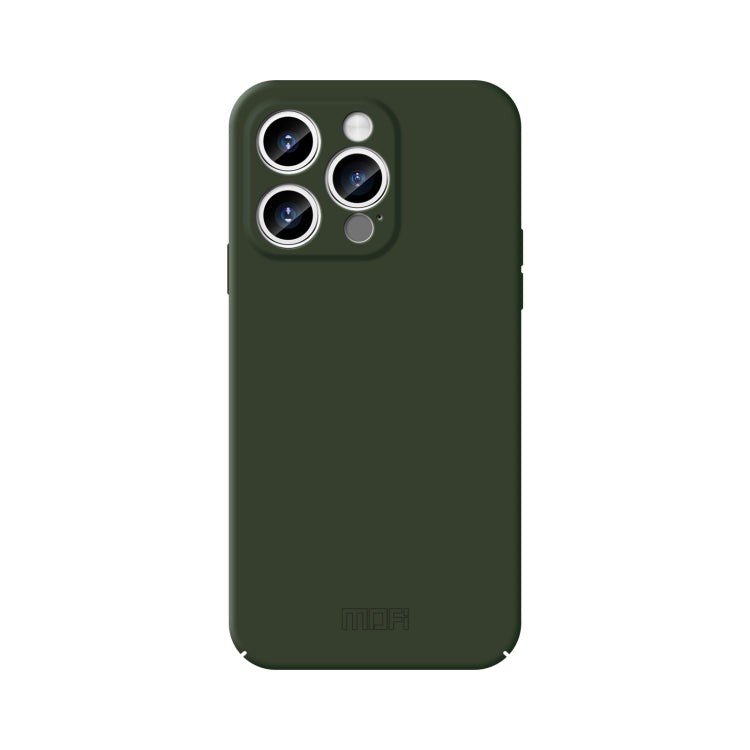 For iPhone 15 Pro Max MOFI Qin Series Skin Feel All-inclusive Silicone Phone Case(Green) - iPhone 15 Pro Max Cases by MOFI | Online Shopping South Africa | PMC TechLife
