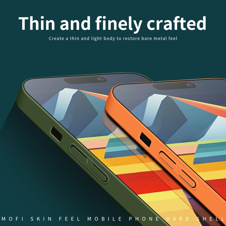 For iPhone 15 Pro Max MOFI Qin Series Skin Feel All-inclusive Silicone Phone Case(Green) - iPhone 15 Pro Max Cases by MOFI | Online Shopping South Africa | PMC TechLife