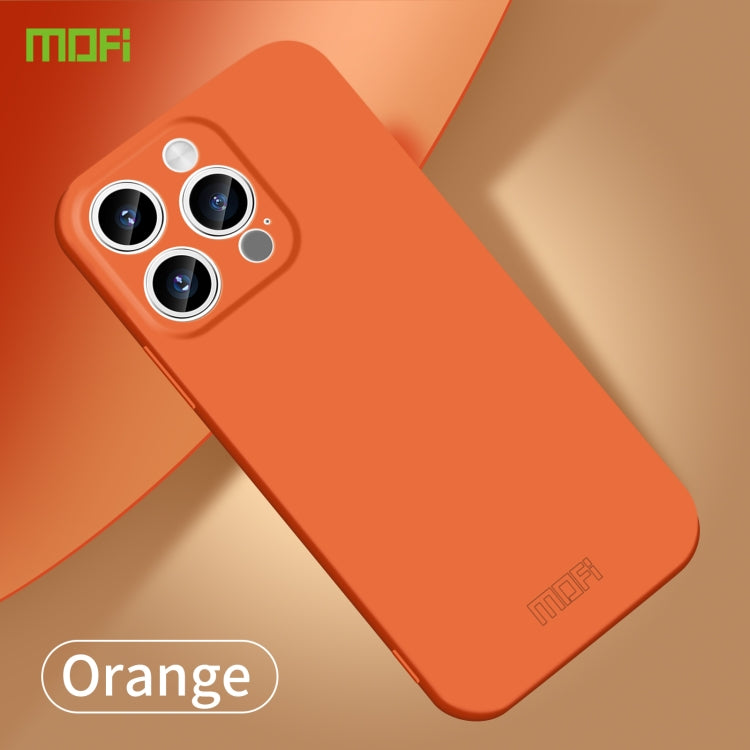 For iPhone 15 Pro MOFI Qin Series Skin Feel All-inclusive PC Phone Case(Orange) - iPhone 15 Pro Cases by MOFI | Online Shopping South Africa | PMC TechLife | Buy Now Pay Later Mobicred