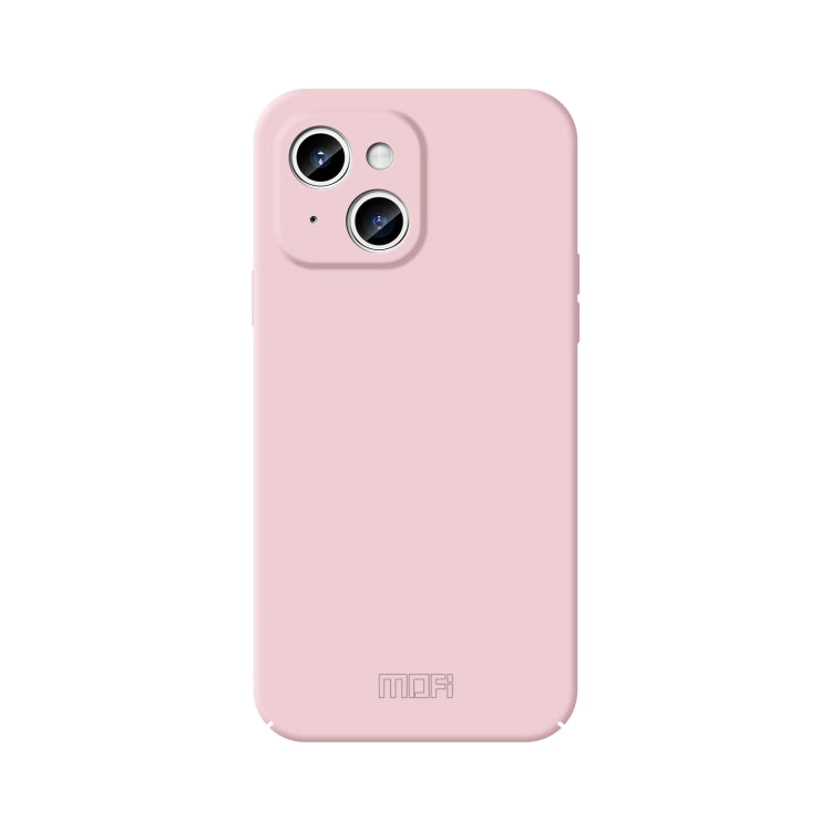 For iPhone 15 Plus MOFI Qin Series Skin Feel All-inclusive PC Phone Case(Pink) - iPhone 15 Plus Cases by MOFI | Online Shopping South Africa | PMC TechLife | Buy Now Pay Later Mobicred