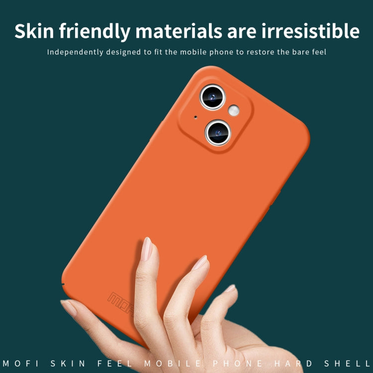 For iPhone 15 Plus MOFI Qin Series Skin Feel All-inclusive PC Phone Case(Pink) - iPhone 15 Plus Cases by MOFI | Online Shopping South Africa | PMC TechLife | Buy Now Pay Later Mobicred