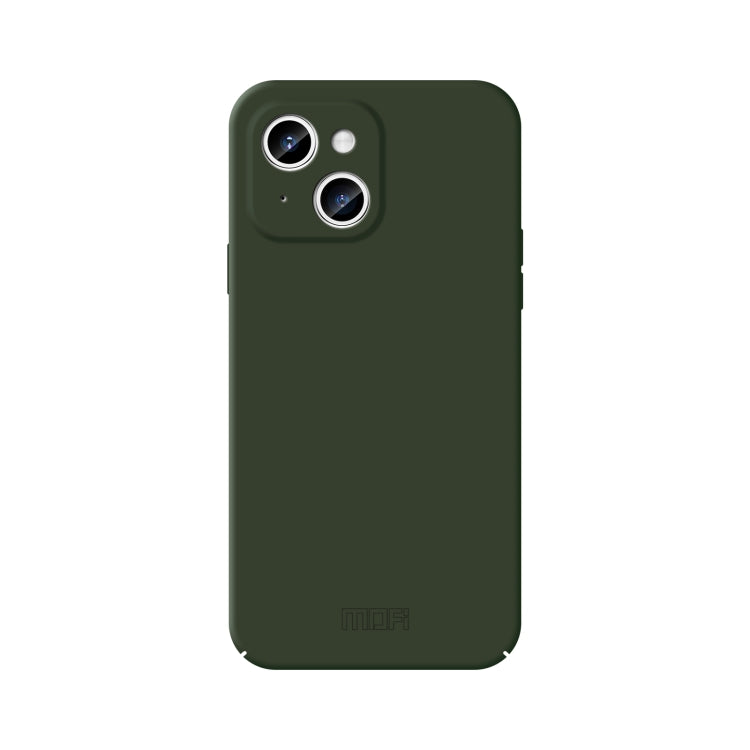 For iPhone 15 MOFI Qin Series Skin Feel All-inclusive Silicone Phone Case(Green) - iPhone 15 Cases by MOFI | Online Shopping South Africa | PMC TechLife