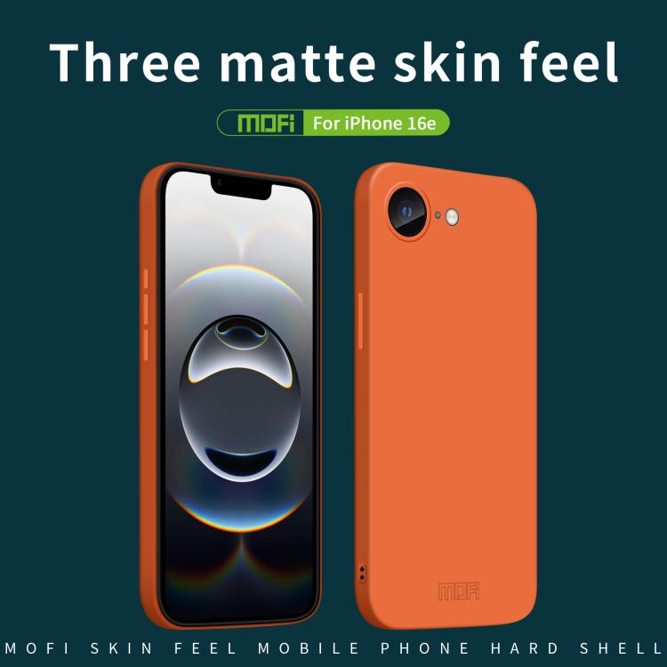 For iPhone 16e MOFI Qin Series Skin Feel All-inclusive PC Phone Case(Black) - free shipping - PMc TechLife - Order now!
