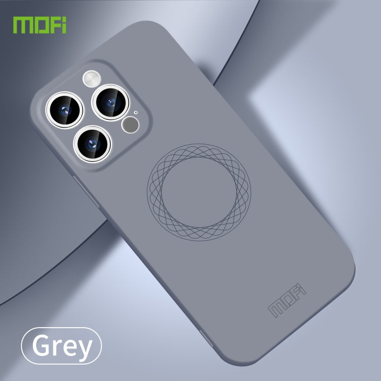 For iPhone 15 Pro Max MOFI Qin Series Skin Feel All-inclusive Silicone Phone Case(Gray) - free shipping - PMC TechLife - Order now!