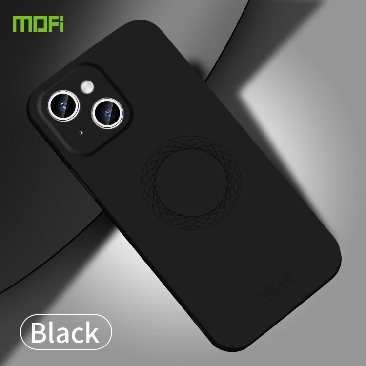 For iPhone 15 Plus MOFI Qin Series Skin Feel All-inclusive Silicone Phone Case(Black) - free shipping - PMC TechLife - Order now!