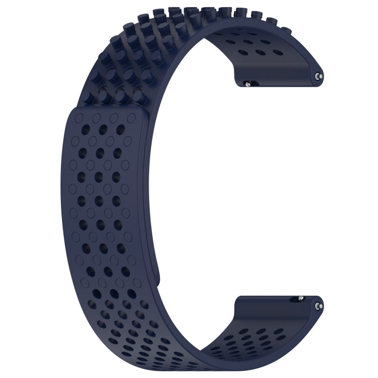 For Huawei Watch 4 22mm Holes Breathable 3D Dots Silicone Watch Band(Midnight Blue) - Watch Bands by PMC TechLife | Online Shopping South Africa | PMC TechLife