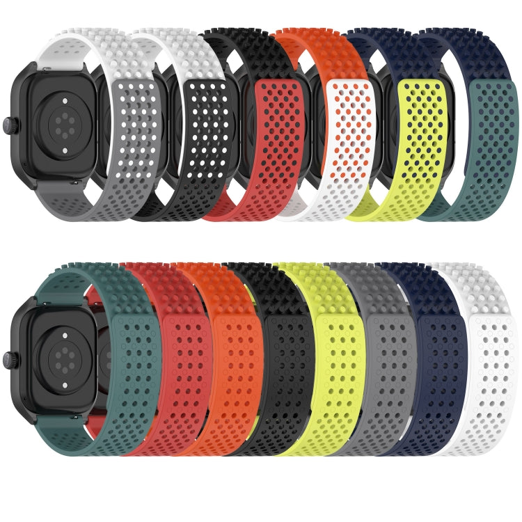 For  SUUNTO 9 Peak 22mm Holes Breathable 3D Dots Silicone Watch Band(White) -  by PMC TechLife | Online Shopping South Africa | PMC TechLife