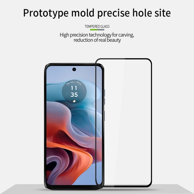 For Motorola Moto G34 MOFI 9H 2.5D Full Screen Tempered Glass Film(Black) - Motorola Tempered Glass by MOFI | Online Shopping South Africa | PMC TechLife | Buy Now Pay Later Mobicred