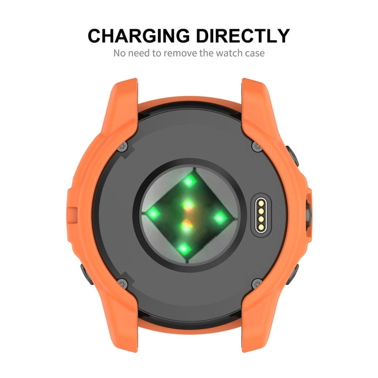 For Garmin Epix Pro 42mm / Fenix 7S / 7S Pro ENKAY Hat-Prince TPU Armor Designed Watch Protective Case(Orange) - Watch Cases by ENKAY | Online Shopping South Africa | PMC TechLife | Buy Now Pay Later Mobicred