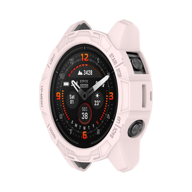 For Garmin Epix Pro 42mm / Fenix 7S / 7S Pro ENKAY Hat-Prince TPU Armor Designed Watch Protective Case(Pink) - Watch Cases by ENKAY | Online Shopping South Africa | PMC TechLife | Buy Now Pay Later Mobicred