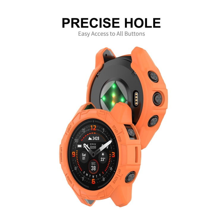 For Garmin Epix Pro 42mm / Fenix 7S / 7S Pro ENKAY Hat-Prince TPU Armor Designed Watch Protective Case(Dark Green) - Watch Cases by ENKAY | Online Shopping South Africa | PMC TechLife | Buy Now Pay Later Mobicred
