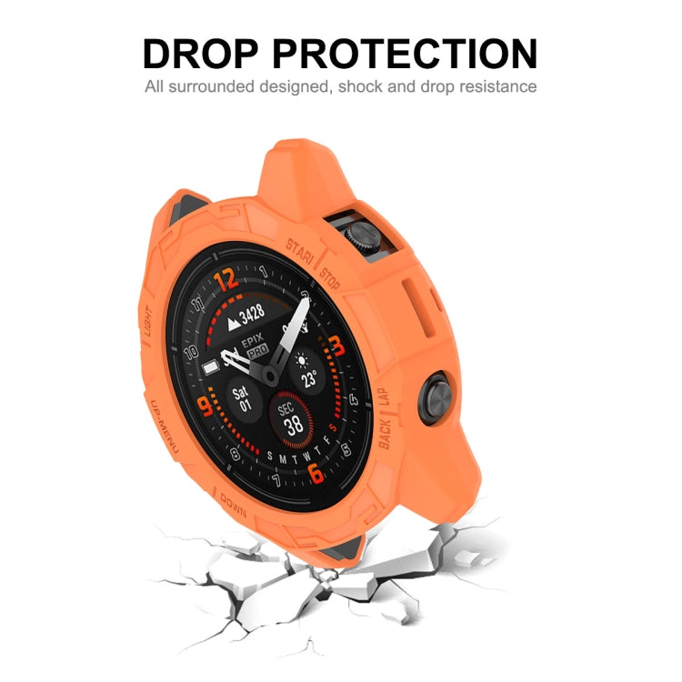 For Garmin Epix Pro 42mm / Fenix 7S / 7S Pro ENKAY Hat-Prince TPU Armor Designed Watch Protective Case(Dark Green) - Watch Cases by ENKAY | Online Shopping South Africa | PMC TechLife | Buy Now Pay Later Mobicred