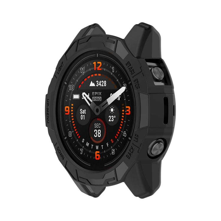 For Garmin Epix Pro 51mm / Fenix 7X / 7X Pro ENKAY Hat-Prince TPU Armor Designed Watch Protective Case(Black) - Watch Cases by ENKAY | Online Shopping South Africa | PMC TechLife | Buy Now Pay Later Mobicred
