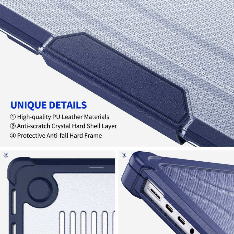For MacBook Pro 14.2 A2442/A2779 ENKAY Hat-Prince 3 in 1 Protective Bracket Case Cover Hard Shell with TPU Keyboard Film / PET Screen Protector, Version:US(Light Blue) - free shipping - PMC Jewellery - Order now!
