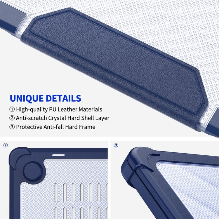 For MacBook Air 13.6 A2681 ENKAY Hat-Prince 3 in 1 Protective Bracket Case Cover Hard Shell with TPU Keyboard Film / PET Screen Protector, Version:US(Dark Blue) - free shipping - PMC Jewellery - Order now!