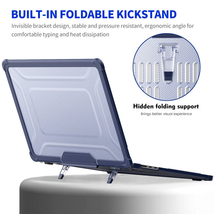 For MacBook Air 15.3 A2941 ENKAY Hat-Prince 3 in 1 Protective Bracket Case Cover Hard Shell with TPU Keyboard Film / PET Screen Protector, Version:US(Light Blue) - free shipping - PMC Jewellery - Order now!