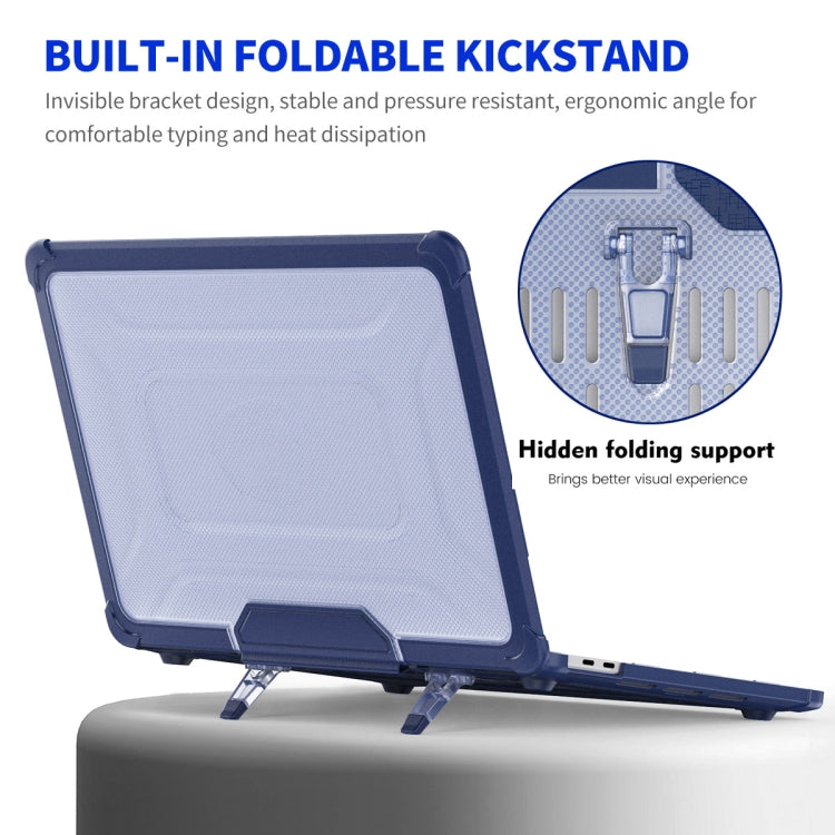 For MacBook Pro 13.3 A2251/A2289/A2338 ENKAY Hat-Prince 3 in 1 Protective Bracket Case Cover Hard Shell with TPU Keyboard Film / PET Screen Protector, Version:EU(Black) - free shipping - PMC Jewellery - Order now!